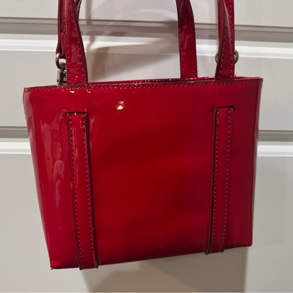 Urban Outfitters Red Patent Faux Leather Bag - Picture 3 of 8